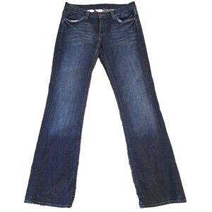 Womens Lucky Brand Dark Knight Sundown Jeans Low Rise Bootcut Dungarees Y2K 8